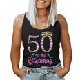 It's My 50Th Birthday Queen Tiarahoes 50歳 Old Bday ギフト レディースタンクトップ