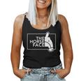 ザ・ホース・フェイス The Horse Face 午年 馬【十二支 干支】2026年 ブランド パロディ 長袖tシャツ レディースタンクトップ