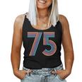 ナンバー 75 七五周年 男性 女性 75歳の誕生日 レディースタンクトップ