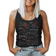 数学tシャツ Teacher Formulas Cheatheet Cool Geek Nerd レディースタンクトップ