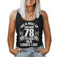 男性、女性、78歳の誕生日への78歳の誕生日プレゼント レディースタンクトップ