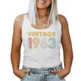 ヴィンテージ 1963 63歳の誕生日プレゼント 男性 女性 63歳 レディースタンクトップ