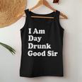 I Am Day Drunk Goodir Drinking Drunk ユーモア レディースタンクトップ 面白い贈り物