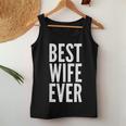 Best Wife Ever Wedding レディースタンクトップ 面白い贈り物