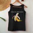 Dolce And BananaCute Graphic Banana レディースタンクトップ 面白い贈り物