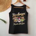 Drinking 3 Tres Amigos Tequila ソルト ライム シンコ・デ・マヨ レディースタンクトップ 面白い贈り物