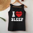 I Loveleep Heart Naps Lazy Relaxing For Men レディースタンクトップ 面白い贈り物