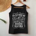 Id Rather Be Betting On Horse Racing 面白い 馬 ダービー ギフト 長袖tシャツ レディースタンクトップ 面白い贈り物