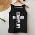 Jesus Is The Way The Truth And The Life アパレル Christian Cr レディースタンクトップ 面白い贈り物