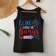 I Like How He Bangs マッチング カップル 4Th Of July 花火 レディースタンクトップ 面白い贈り物