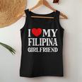 I Love My Filipina Girlfriend デザイン Best Boyfriend レディースタンクトップ 面白い贈り物