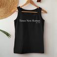Times New Roman、1929年設立、フォント書体テキストタイポグラフィ レディースタンクトップ 面白い贈り物
