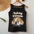 かわいいイングリッシュブルドッグ Momma Bullie Love At Firstight レディースタンクトップ 面白い贈り物