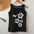 ハチドリ、ハイビスカス、花、男性、女性、子供 Tropical Hummingbird Hibiscus Flowers レディースタンクトップ 面白い贈り物