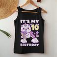 誕生日の女の子10歳、猫、ユニコーン、10歳の誕生日 レディースタンクトップ 面白い贈り物