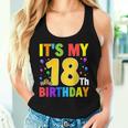 It's My 18歳の誕生日プレゼント。18歳のティーンの男の子と女の子に。 レディースタンクトップ 彼女への贈り物