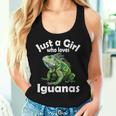 Just A Girl Who Loves イグアナ レディースタンクトップ 彼女への贈り物