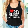 I Love My Filipina Girlfriend デザイン Best Boyfriend レディースタンクトップ 彼女への贈り物