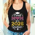 Proud Mom Of A 2026 卒業 シニア ひまわり ヒョウ ハート レディースタンクトップ 彼女への贈り物