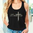 Vintage Retro Style I Cant But I Know A Guy Christian Jesus Women Tank Top Gifts for Her