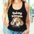 かわいいイングリッシュブルドッグ Momma Bullie Love At Firstight レディースタンクトップ 彼女への贈り物