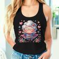かわいいスーパーヒーローおばあちゃんスーパーヒーローおばあちゃん レディースタンクトップ 彼女への贈り物