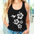 ハチドリ、ハイビスカス、花、男性、女性、子供 Tropical Hummingbird Hibiscus Flowers レディースタンクトップ 彼女への贈り物