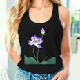 蓮の花シャツ 美しい紫蓮の花 レディースタンクトップ 彼女への贈り物