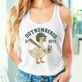 Outnumbered By Boys Goose Boy Mom Life Meme Women Tank Top Gifts for Her