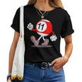 11歳の誕生日 男の子 女の子 赤 ビリヤードボール 11 レディースTシャツ