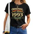 33歳 誕生日 男性女性intage 1993年1993年生まれ レトロデザインブランド レディースTシャツ