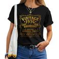 50歳 誕生日 男性女性intage 1976年1976年生まれ レトロデザインブランド レディースTシャツ