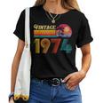 52歳の誕生日プレゼント 52歳 男性 女性 レトロ ヴィンテージ 1974 レディースTシャツ