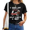 A Good Daytarts With Golf Carts And Beer 面白いゴルフ レディースTシャツ