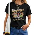 Drinking 3 Tres Amigos Tequila ソルト ライム シンコ・デ・マヨ レディースTシャツ