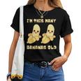 I'm This Many Bananas Old バナナ 2歳の誕生日 2歳 レディースTシャツ