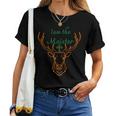 Jaegermeister Meister Deer Family Dad Mum Cheeky レディースTシャツ