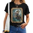 Pinup Girl 男性用 セクシーなハロウィーンの魔女 レディースTシャツ