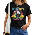 Spoiler Alert You're All Gonna Die Rainbow Cute Grim Reaper レディースTシャツ