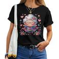 かわいいスーパーヒーローおばあちゃんスーパーヒーローおばあちゃん レディースTシャツ