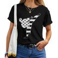 テコンドー 空手 アメリカ国旗 男性 女性 男の子 女の子 テコンドー レディースTシャツ