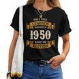 ヴィンテージ 1950 ギフト 男性 女性 長寿祝い 1950年生まれ ユニークな誕生日プレゼント レディースTシャツ