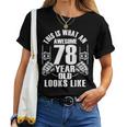 男性、女性、78歳の誕生日への78歳の誕生日プレゼント レディースTシャツ