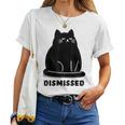 Annoyed Cat Dismissedarcastic Rolling Eyes カワイイキャット レディースTシャツ