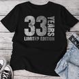 33歳 男性 ギフト 33歳の誕生日プレゼント 女性用 レディースTシャツ 面白い贈り物