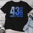 43歳 男性 ギフト 43歳 誕生日プレゼント 女性用 レディースTシャツ 面白い贈り物