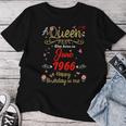 6月の誕生日 クイーン 1966年6月より6月の女の子 長袖tシャツ レディースTシャツ 面白い贈り物
