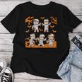 Dabbing Dancing Mummy ハロウィン ダブ ダンス ポーズ ミイラ レディースTシャツ 面白い贈り物