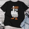 Duck You Duck レディースTシャツ 面白い贈り物