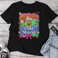 Hot Coffee Cold World レトロ コケット リボン グラフィック 長袖tシャツ レディースTシャツ 面白い贈り物